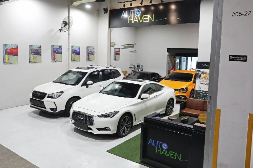 Cars on display